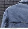 Trendy Men's American Retro Denim Jacket: Versatile Spring/Autumn Style with Handsome Collar