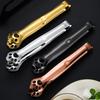 Yousheng Ice Clamp Cat Claw Tongs Stainless Steel Rust Resistant Ice Clip Kitchen Baking Utensils for Barbecue Bread Ice