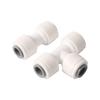 10Pcs 1/4” Slip Lock Quick Access Garden Water Connector Tee Elbow Straight PE Pipe Connector Water Filter Reverse Osmosis Parts