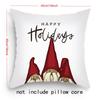 Christmas Themed Pillowcases: Santa, Reindeer & Gnomes with Festive Designs Sofa Room Cushion Cover Home Decoration Gift