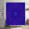Vibrant Purple Blue Mandala Shower Curtain For Bathroom Decor