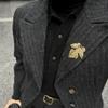 Elegant French Maple Leaf Brooch - Women's Versatile Accessory for Daily Wear and Vacations