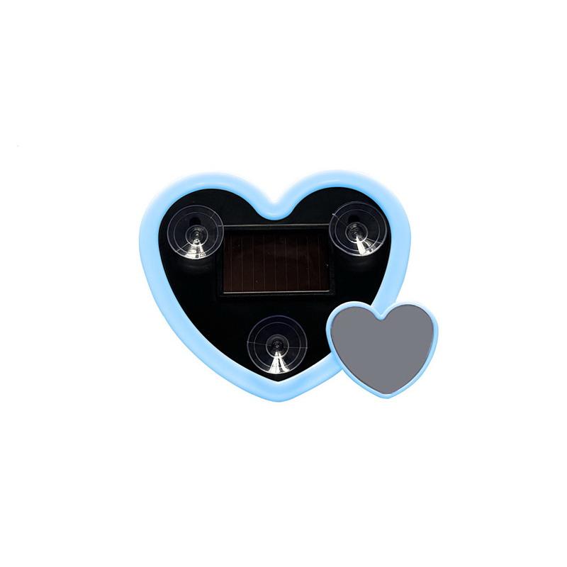 12V Heart-shaped Solar-powered Car Neon Lights LED Flexible Strip Energy Saving for Interior Roof Atmosphere
