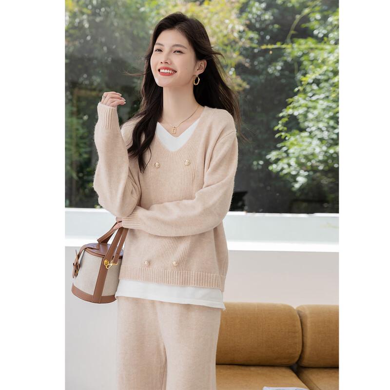 Women's Fashion Knit Sweater and Pants Set