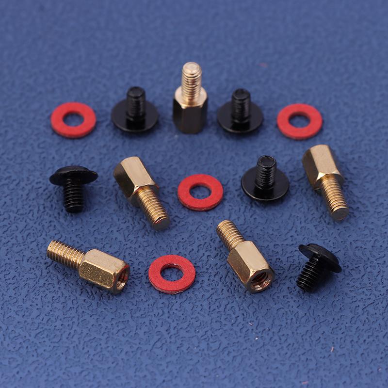 60Pcs 6-32-M3 Insulation Washers For Case Fans 6.5mm Brass Standoff Computer PC Case Motherboard Riser Screws