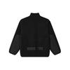 Fila Faux Lamb Wool Solid Color Jacket Men Jackets Black F51M249998F-BK