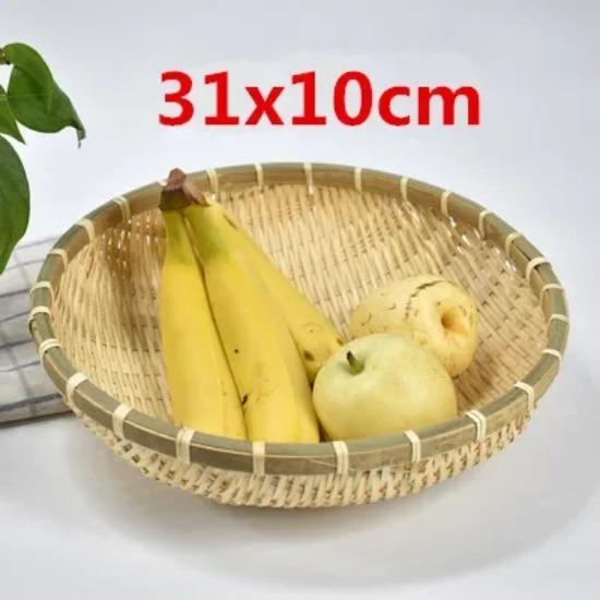 

Натуральные бамбуковые корзины ручной работы для фруктов, овощей, хлеба, ротанга, паровая корзина для хранения, домашняя посуда, ящик для хранения, корзина для хлеба