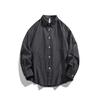 Spring and Autumn New Classic Versatile Men's Shirt Trendy Casual Shirt Top Simple Striped Long Sleeve Shirt Men's