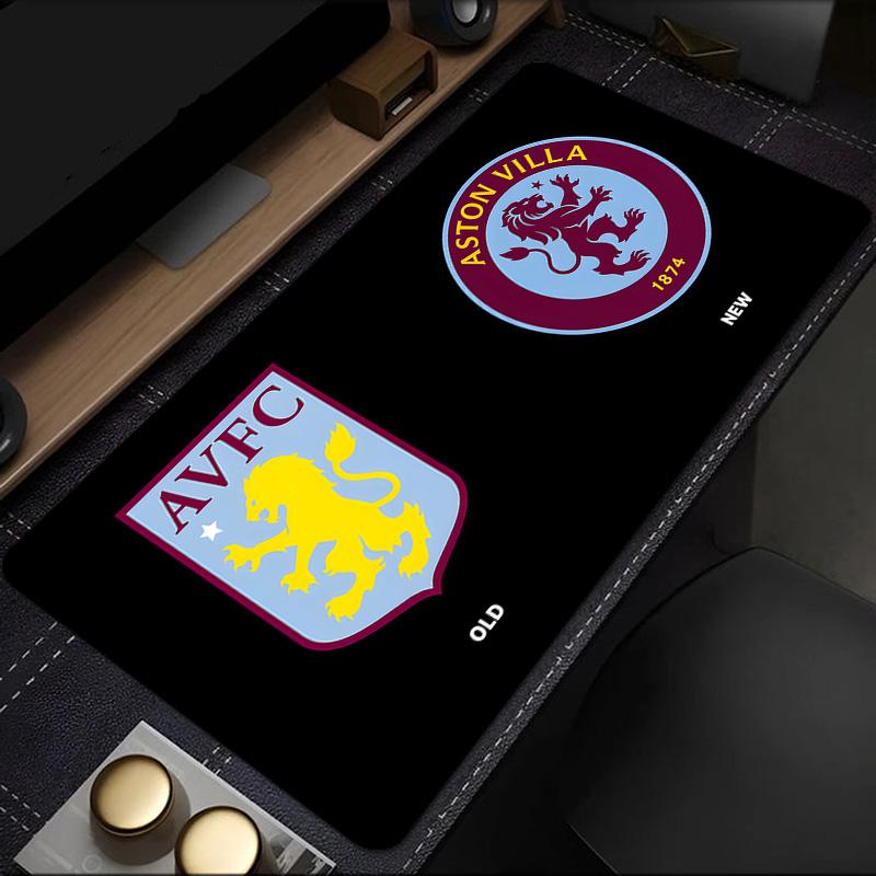 Aston Villa Fc Crest Mouse Pad, Rubber Base, Mouse Pad for Gamers and Office Use, Gaming Desk , Easy To Clean Mat Christmas fan gifts