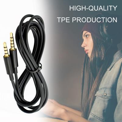3.5mm Audio Cable Headset Splitter Male Volume Control To Male Audio Cord Wire