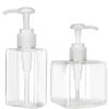 Pump Bottle Dispenser,Square Plastic Lotion Dispenser Leakproof Empty Lotion Pump Bottle for Essential Oil Soap Lotion Shampoo