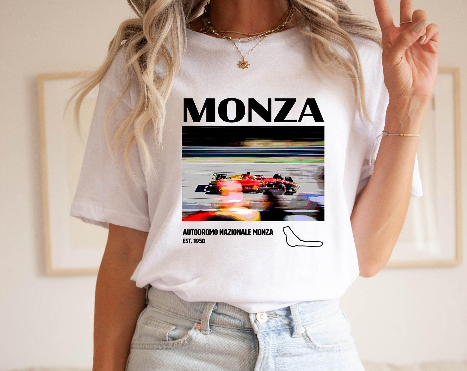 Monza Italy Grand Prix Circuit F1 | Formula 1 shirt, f1 race tracks, f1 circuit, circuit map, f1 track map, f1 gifts 3XL
