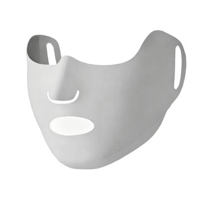 Open Nose Breathable Kids Full Face Mask Ice Silk Open Mouth Sunscreen Mask Jaw Wrapping Washable Half Face Cover Outdoor Sports