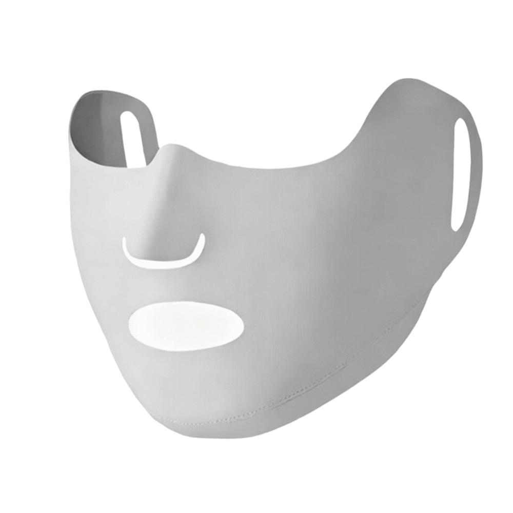 Open Nose Breathable Kids Full Face Mask Ice Silk Open Mouth Sunscreen Mask Jaw Wrapping Washable Half Face Cover Outdoor Sports