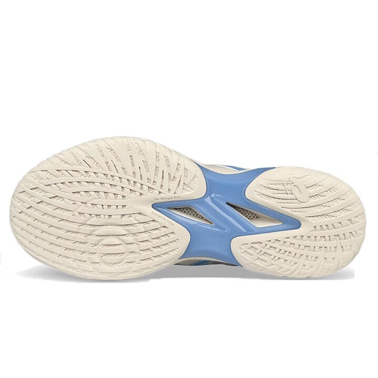 Nové prodyšné basketbalové boty Asics GELHOOP V16 s vysokým svrškem a podporou, unisex, béžové modré 1063A090-250