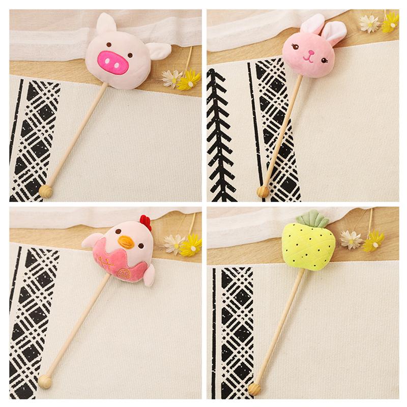 1PCS Cute Cartoon Massage Hammer Hitting Hammer Stick Handheld Plush Small Hammer For Neck Shoulder Meridians Legs Back Massage