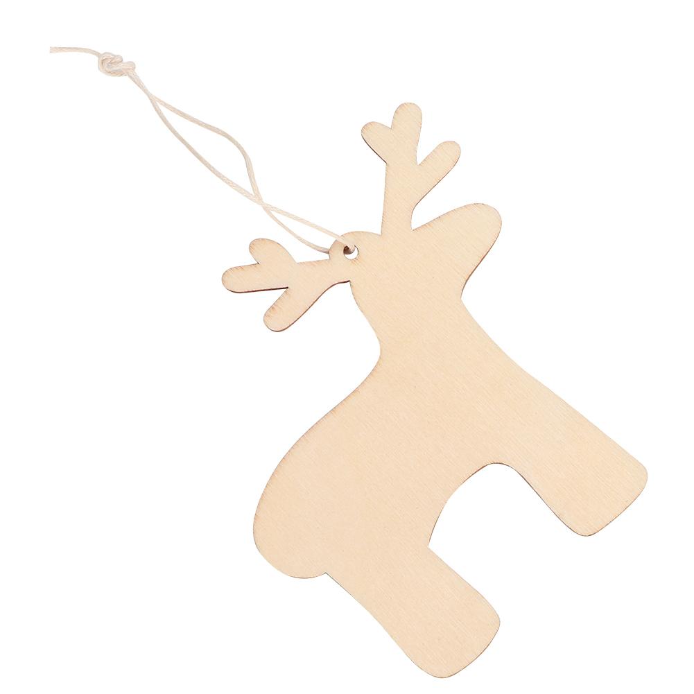10Pcs Christmas Tree Pendant Handcraft DIY Hanging Ornaments Home DecorationElk 10cm