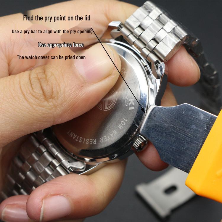 Watch Back Cover Opener and Edge Trimming Tool for Battery Replacement