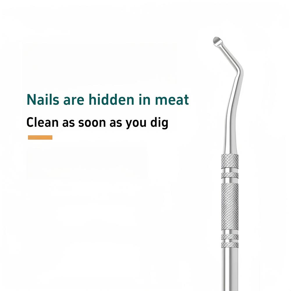 3pcs Professional Ingrown Toe Nail Correction Lifter File Clean Installation Tool Pedicure Multi-function
