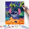 Disney Oil Painting Kit Painting Stitch Cute Art Home Bedroom Wall Decor Gift Idea