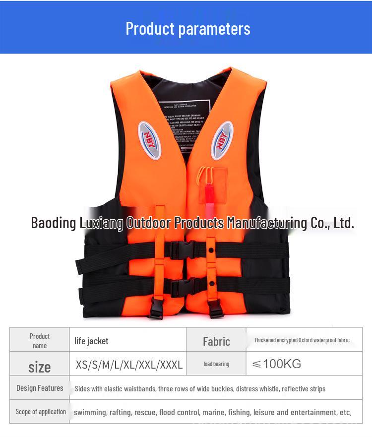 Námořní záchranná vesta pro plavání, rafting a plavbu lodí