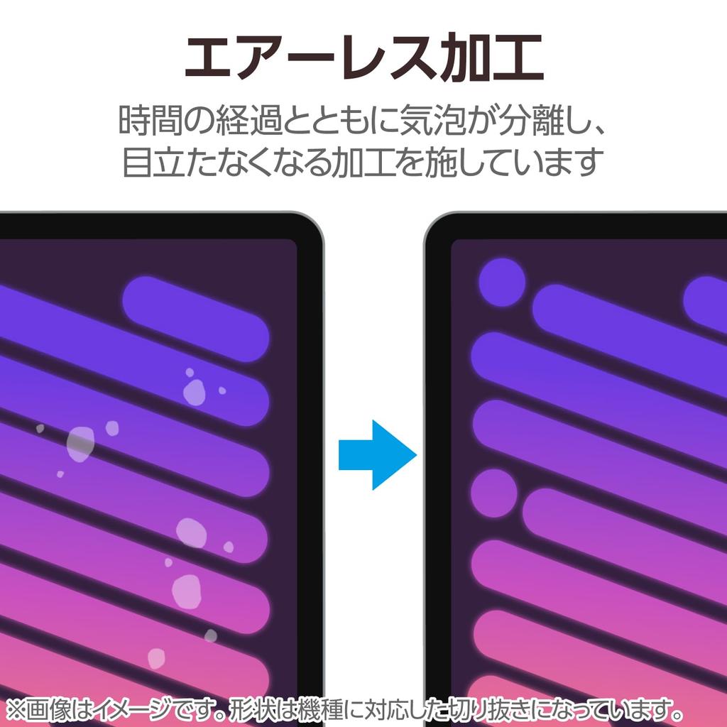 ELECOM iPad mini Pro Mini Screen (A17 2024) (6th Generation) Protector, Paper-Like, Anti-Reflective, Smooth, Airless, Anti-Fingerprint, TB-A25SFLAPNS