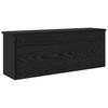 Wall Mounted Nightstand Black Oak Effect 80 x 20 x 30 cm
