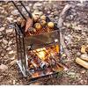 Portable Stainless Steel Camping Grill & Wood Stove