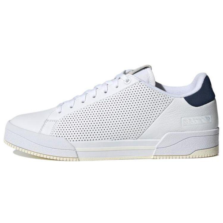 Adidas Originals Court Tourino RF Leather Casual Slip-Resistant Durable Low-Top Skate Shoes Unisex Sneakers White Blue GX4346