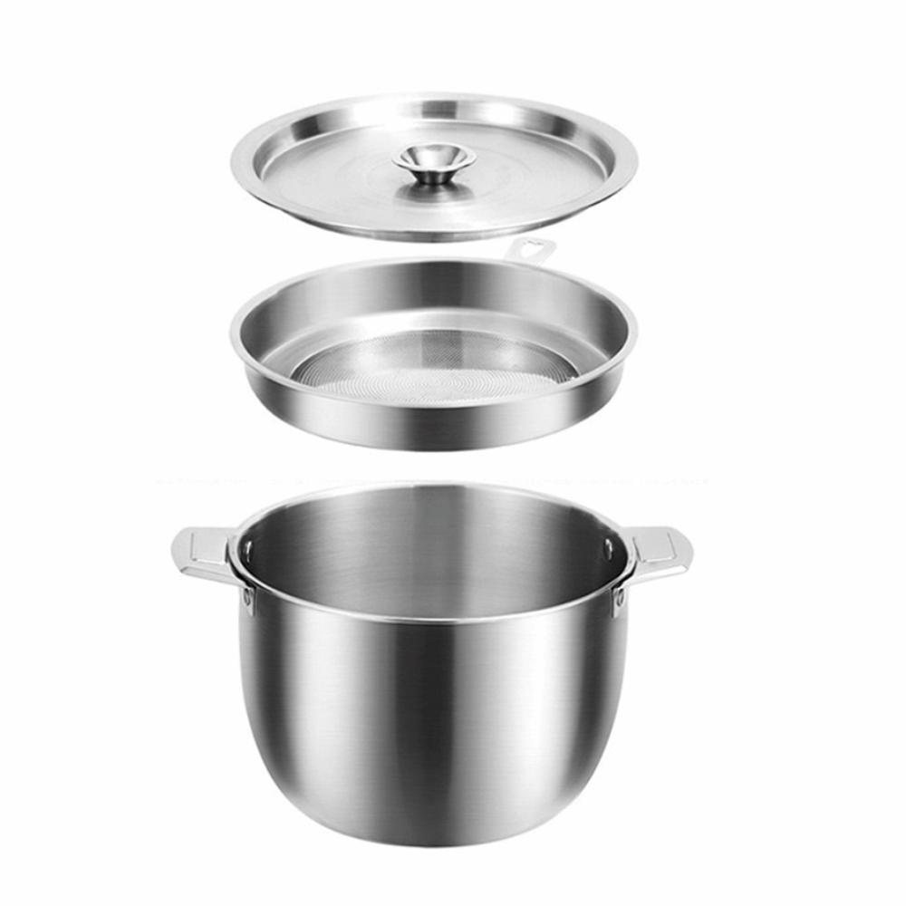 Large Capacity Stainless Steel Oil Can Stainless Steel Grease Container  Cooking Tool