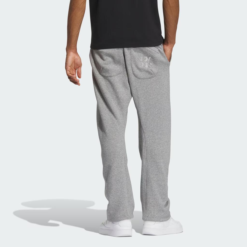 New Adidas Knitted Sweatpants Men Medium Heather Gray IX6817