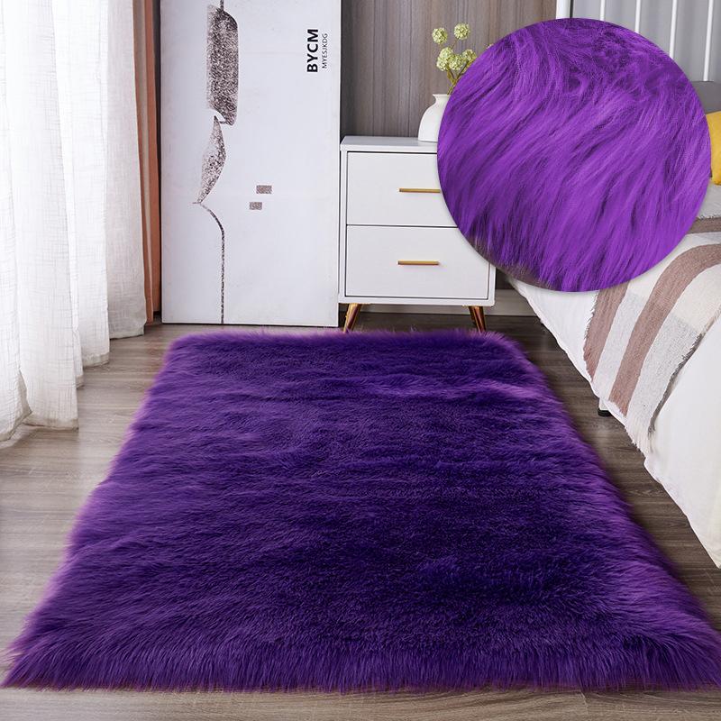 Weiche Flauschige Weiße Teppiche für Schlafzimmer Nachttisch Teppich Pelziger Sofabereich Teppich für Wohnzimmer Mädchenzimmer Plüsch Luxus Teppich Heimdekoration