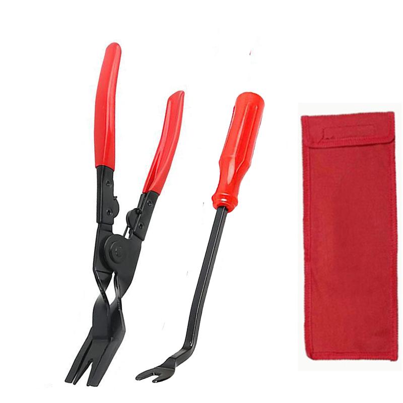 Auto Headlight&Door Panel Dash Clips Remover Tool Kit Car Trim Clip Removal Pliers Vehicle Repair Maintenance Equipment Set