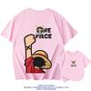 One Piece Luffy Animation Short Sleeve Tshirt for Kids 100 Cotton Loose Short Sleeve Summer Fashion Top Kids Students