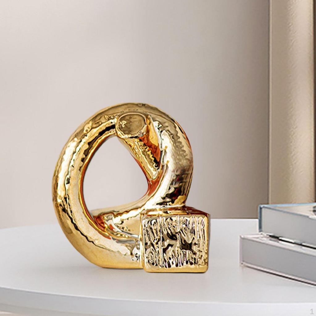 Umělecká socha uzlu pro bytovou dekoraci - elegantní akcentový kus do obývacího prostoru