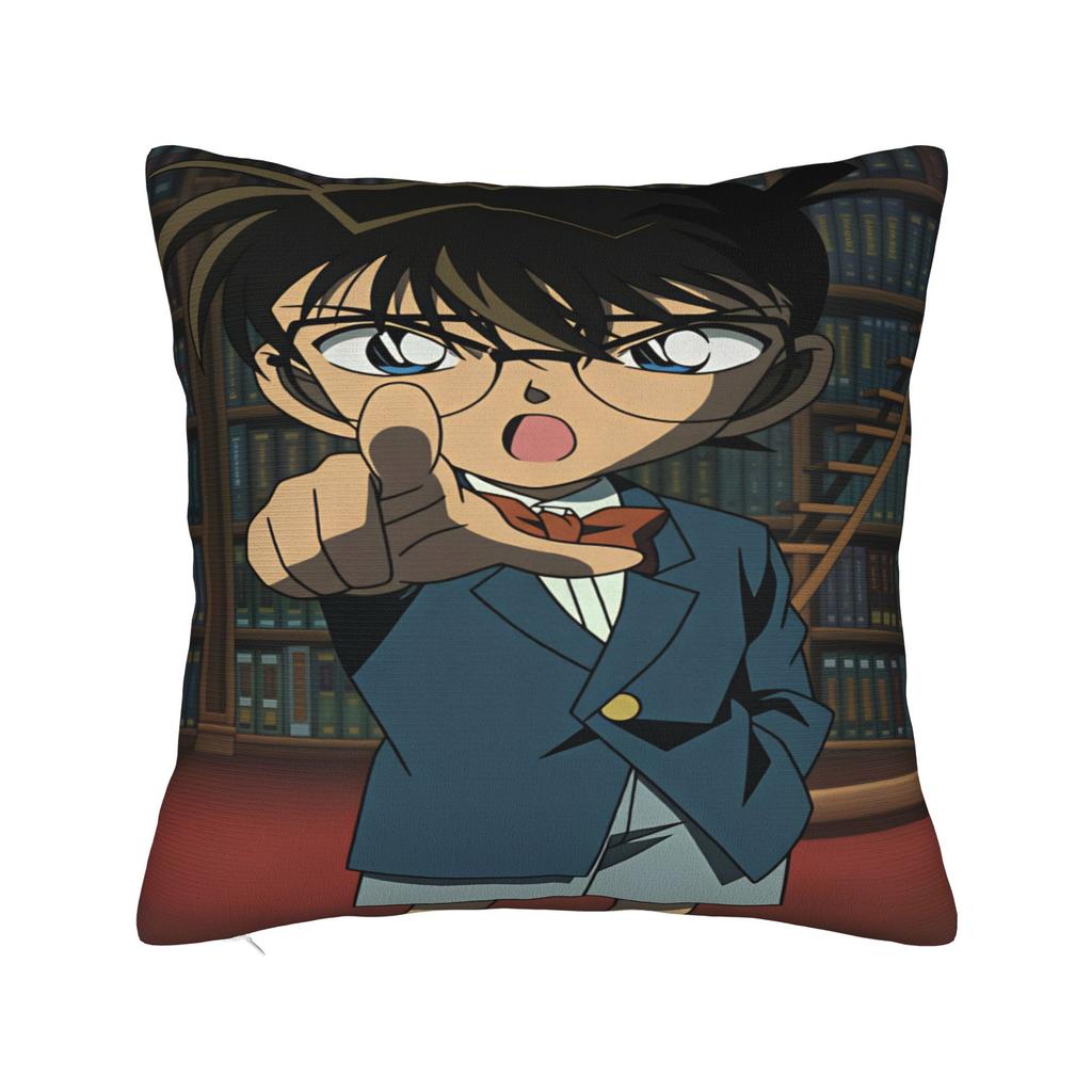 Detectives Conans Pillow Cover Soft Cushion Cover Funny Pillow Case For Couch Sofa Bedroom
