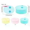 S-Silicone No-Mess Snack Box Dirt-resistant With Lid Nut Snack Storage Container Foldable Fruit Storage Box Candy Dried