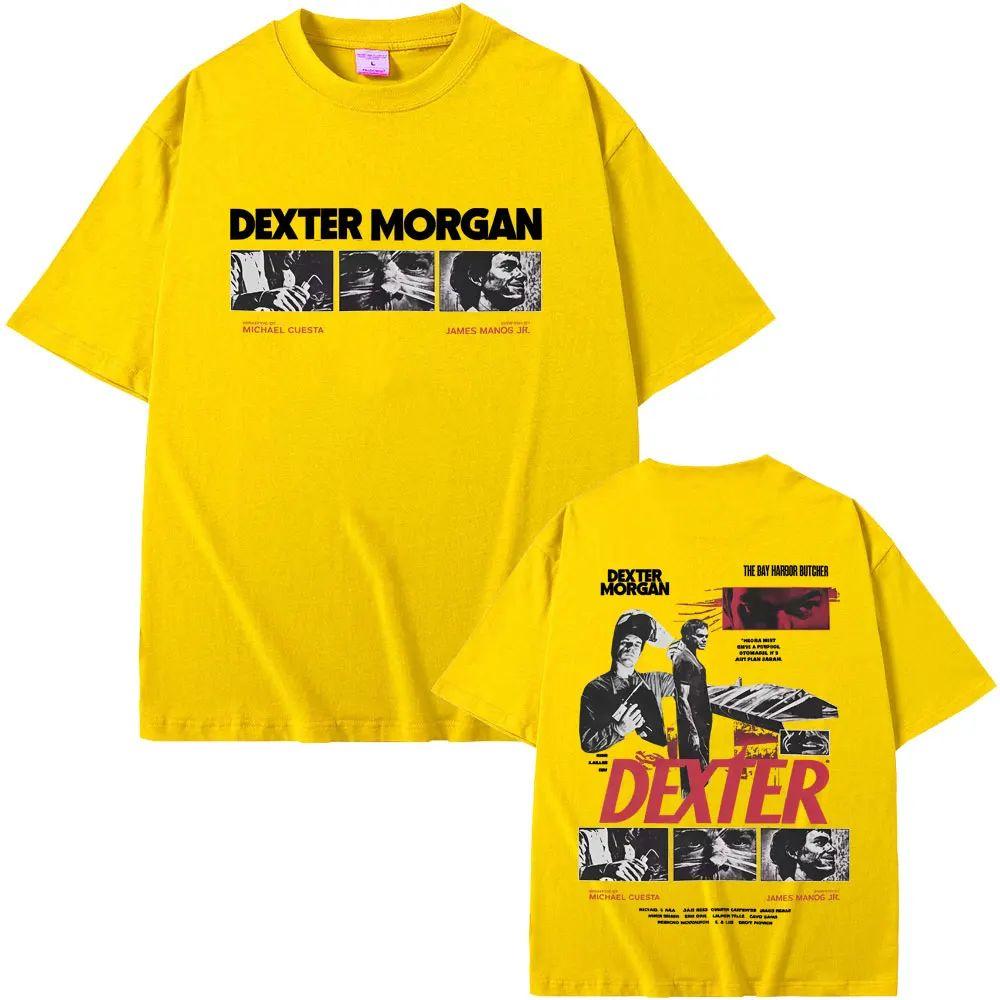 Ležérní bavlněné vintage tričko Pánská móda Extra velké Streetwear Limitované Dexter Morgan Bay Butcher Tričko Muži Ženy