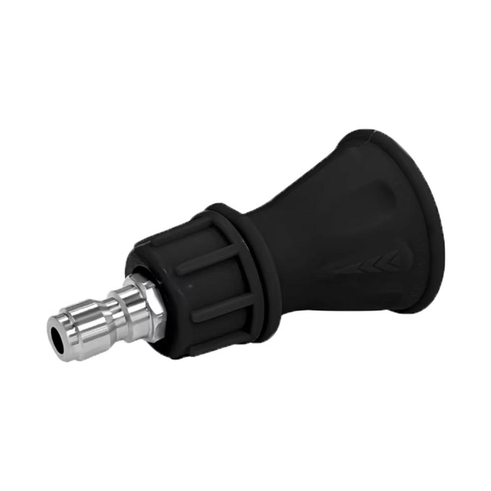 Stainless Steel Pressure Washer Nozzle Set Rubber Cover Quick Connect Nozzle Car Cleaning Black