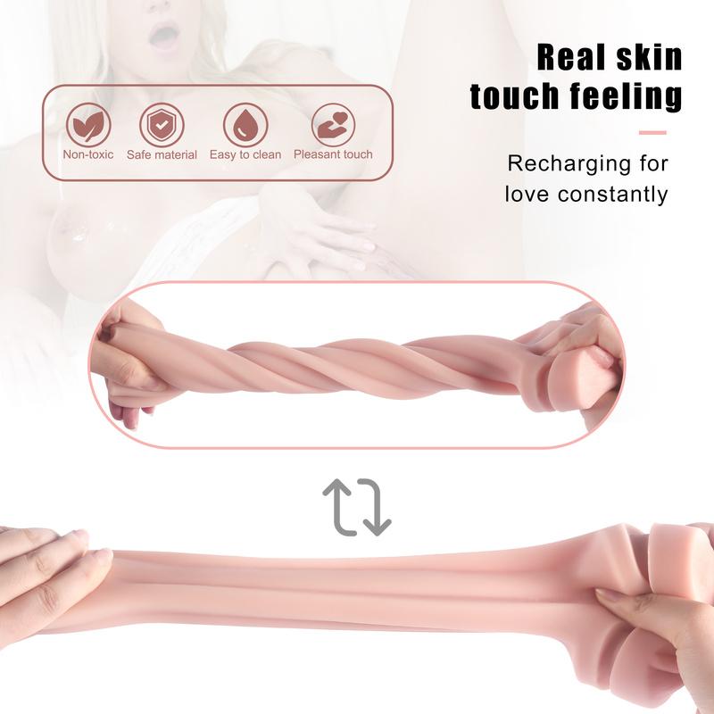 Tasse de masturbation pour hommes, chat de poche, avec bouche et vagin réalistes, utilisée pour le sexe oral et vaginal