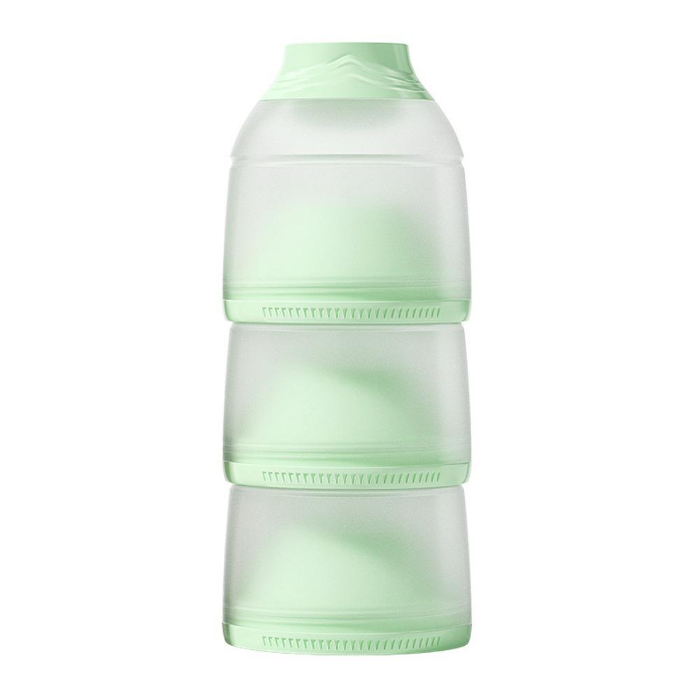 

Герметичный отсек для детской молочной смеси, контейнер для детского питания, милая форма, контейнер для детских перекусов, для путешествий зелёный