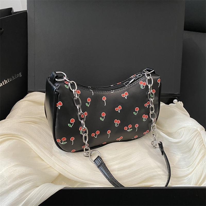 Summer Small Fresh Literary Printing Shoulder Bag Women's New Women's Bag Large Capacity Messenger Bag Underarm Bag
