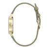 Authorized Dealer [OLIVIA BURTON] Olivia Burton Women's Watch 24000228 Illustrated Floral Midi Ivory Gold Sage Green Leather