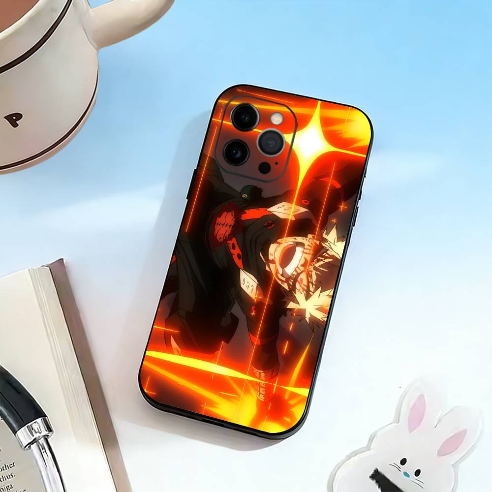 Katsuki Bakugo H-Hero Academia Phone Case Silicone Soft For IPhone 17 16 15 14 13 12 11 X XR Plus Pro Max Plus