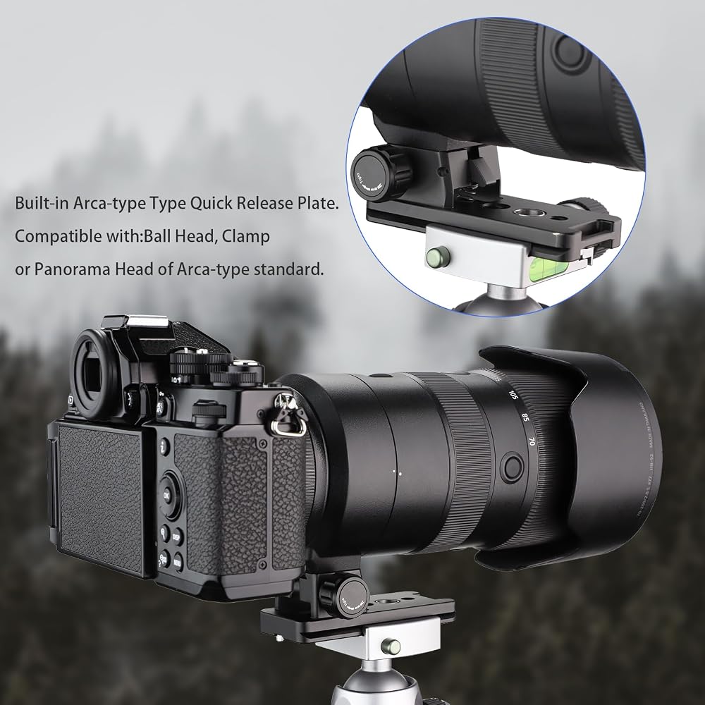 Haoge LF-Z72 Lens Replacement Foot for Nikon NIKKOR Z 70-200mm f/2.8 VR S Z 100-400MM Lenses (Z-Mount) Tripod Mount Ring Arca-Swiss Type Quick Release