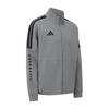 Adidas Taekwondo 3-Stripes Classic Retro Straight Leg Long Pants Stand Collar Jacket Cotton Two-Piece Casual Sports Suit CLTR02NHJT-GYB+CLTR02PTK-GYB