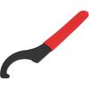 Locknut Wrench, Castle Nut Wrench, Coilover Spanner Wrench C Shape Shock Spanner Wrench High Carbon Steel Hook Wrench Tools for Suspension System and