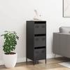 VidaXL Highboard Black 39x35x103.5 Cm Steel, Bookcase, Modern Bookcase, Bookshelf, Shelf and 851400