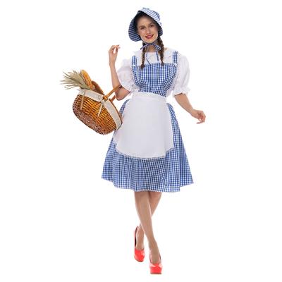 Dorothy-Kostüm für Damen, Halloween-Alice-Kostüm für Erwachsene
