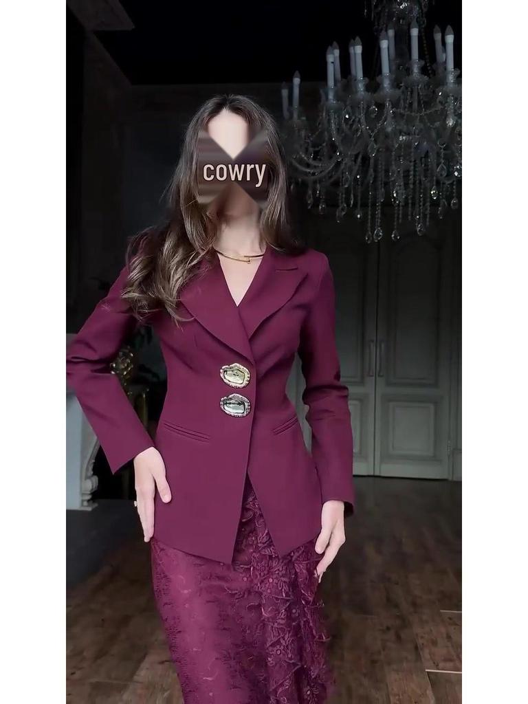 Elegante Vestido Europeo-Americano de Manga Larga Otoño 2025